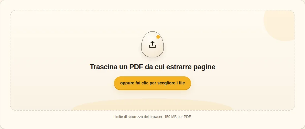 Scegliere il PDF sorgente. Scegli PDF