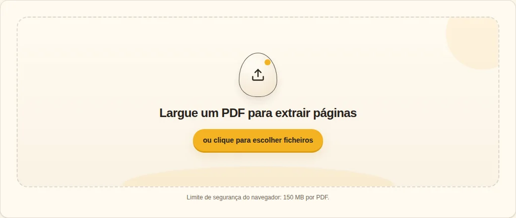 Escolher o PDF de origem. Escolher PDF