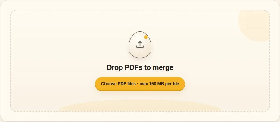 Choose your PDFs. Choose PDF files